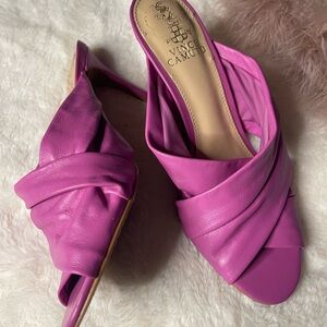 Vince Camuto Fuchsia Mules